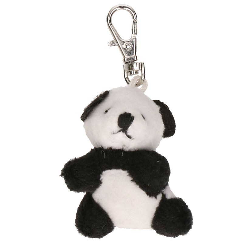 Foto van Pluche sleutelhangers pandabeer knuffel 6 cm - knuffel sleutelhangers