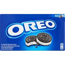 Foto van Oreo ice cream with oreo cookie pieces 6 stuks 198g bij jumbo