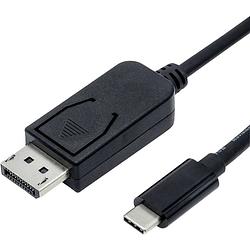 Foto van Value usb-c® / displayport adapterkabel usb-c® stekker, displayport stekker 1.00 m zwart 11.99.5845 usb-c®-displaykabel