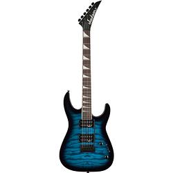 Foto van Jackson js series dinky js20 dkq 2pt transparent blue burst elektrische gitaar