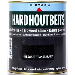 Foto van Hermadix - hardhoutbeits 465 zwart transparant 750 ml