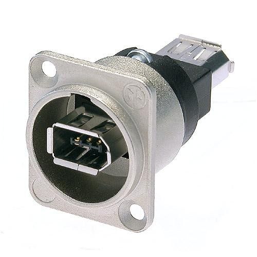 Foto van Neutrik na 1394-6-w d-type firewire connector