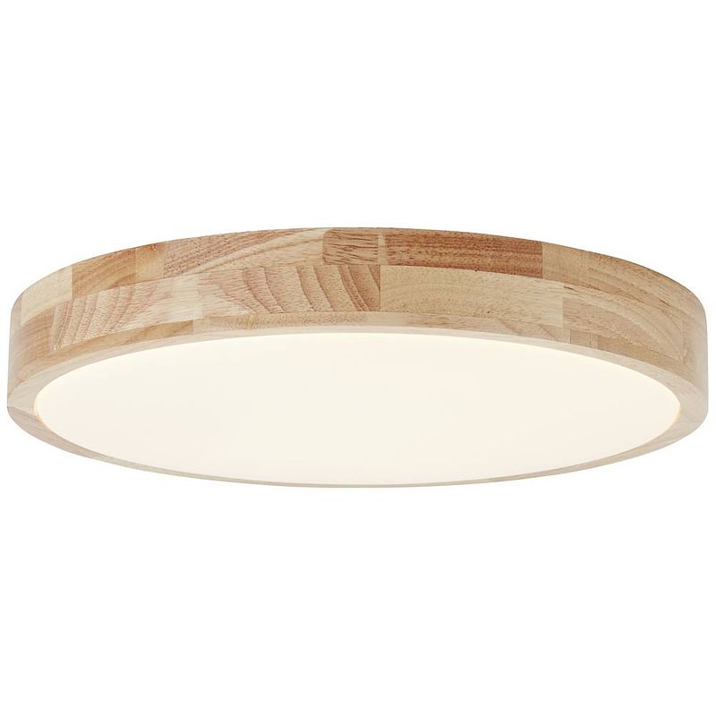 Foto van Brilliant g99524/75 slimline led-plafondlamp led energielabel: f (a - g) 22 w hout (mat), wit