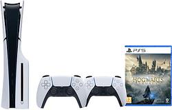 Foto van Playstation 5 slim disc edition + hogwarts legacy + extra controller wit