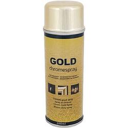 Foto van Gold chromespray - chrome spray goud - spuitbus spuitverf - 200 ml