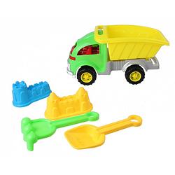 Foto van Eddy toys strandset met kiepwagen 5-delig groen/geel