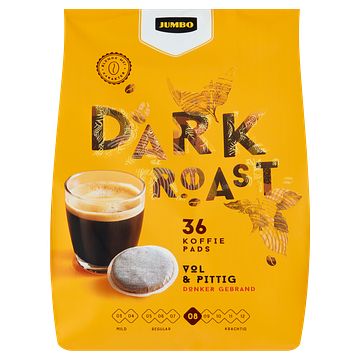 Foto van Jumbo dark roast koffiepads 36 stuks