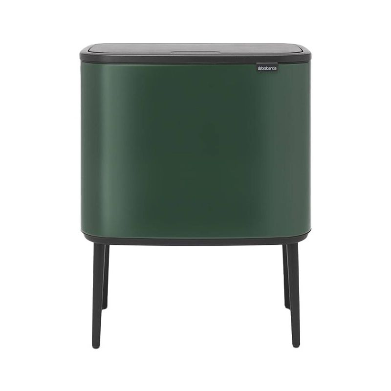 Foto van Brabantia bo touch bin afvalemmer - 3 x 11 liter - pine green