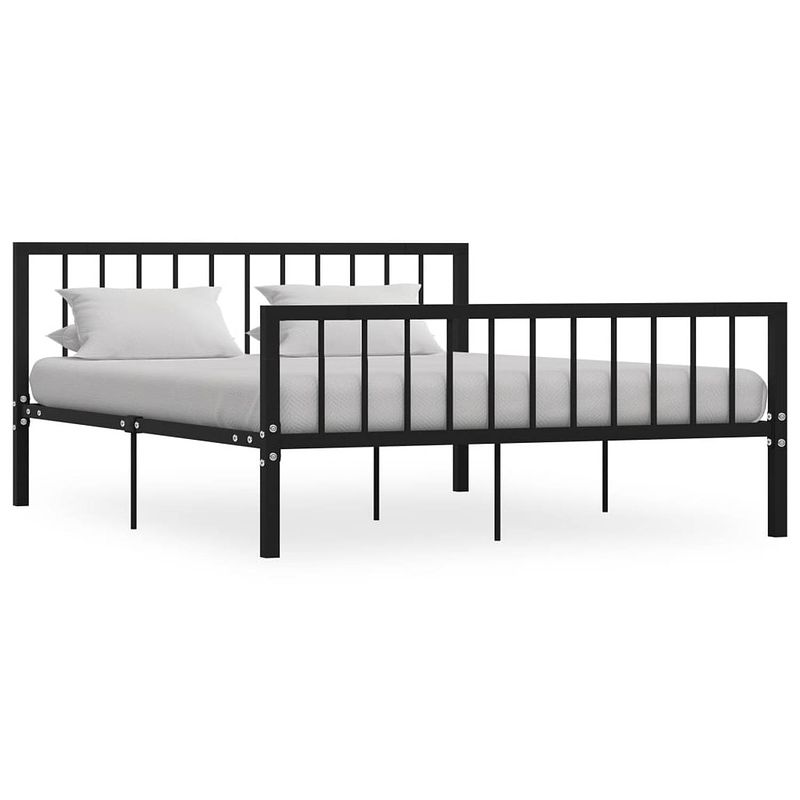 Foto van Vidaxl bedframe metaal zwart 160x200 cm