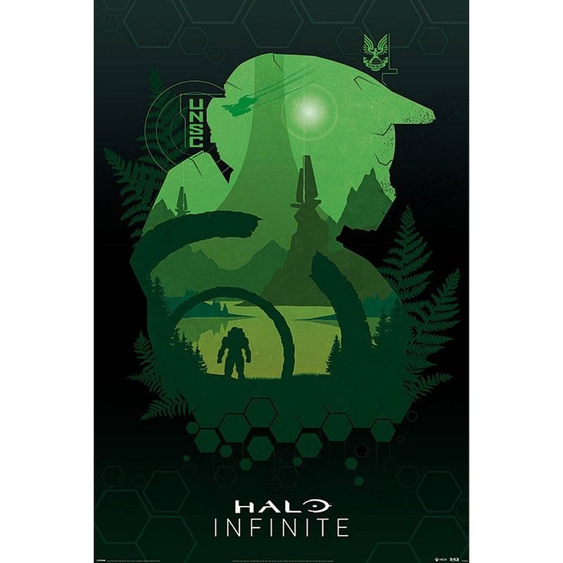 Foto van Pyramid halo infinite lakeside poster 61x91,5cm