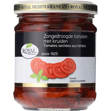 Foto van Royal zongedroogde tomaten met kruiden 215g bij jumbo