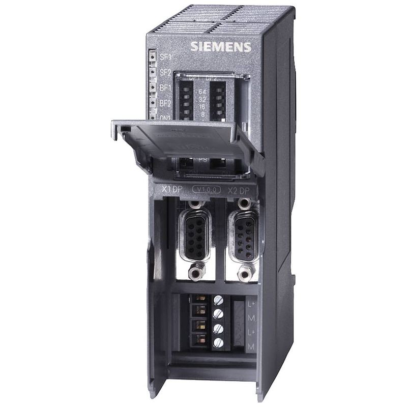 Foto van Siemens 6es7158-0ad01-0xa0 plc-uitbreidingsmodule 28.8 v/dc