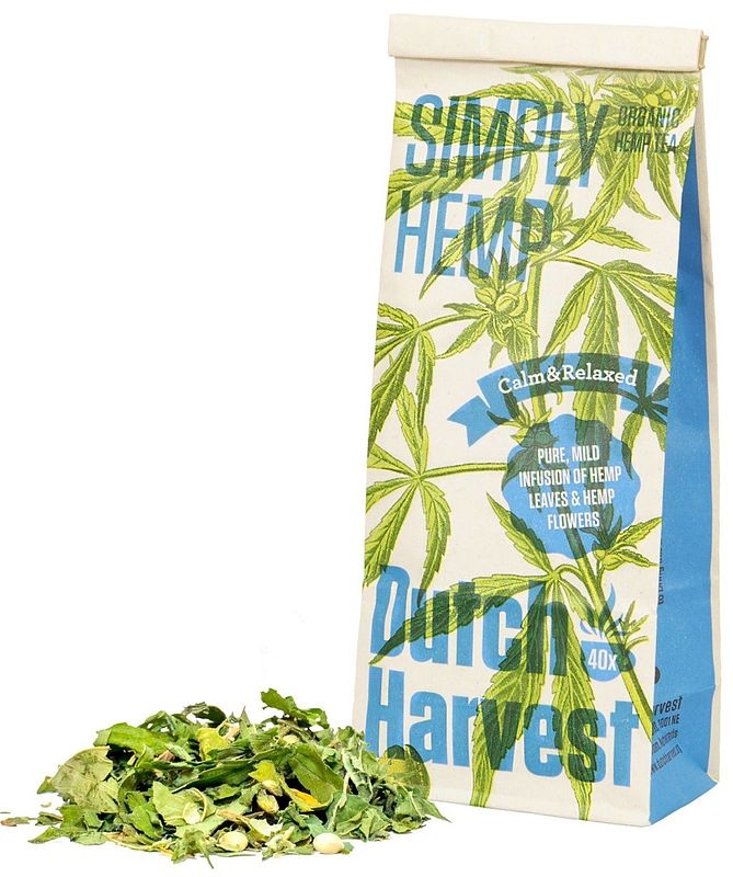 Foto van Dutch harvest hennep thee simply hemp