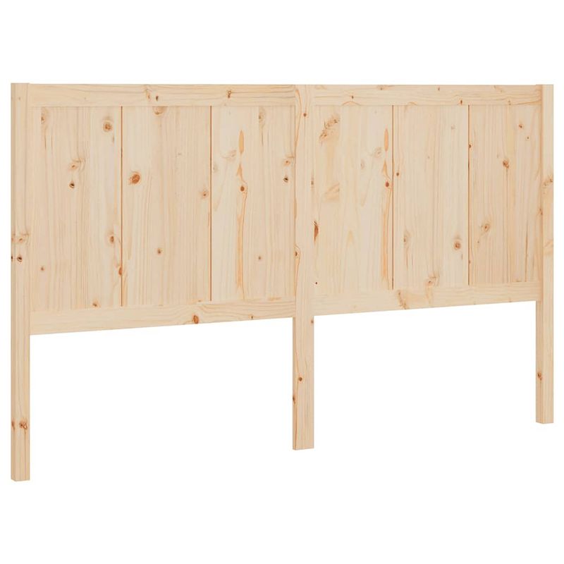 Foto van The living store houten hoofdbord - grenenhout - 155.5 x 4 x 100 cm - rustiek uitstraling