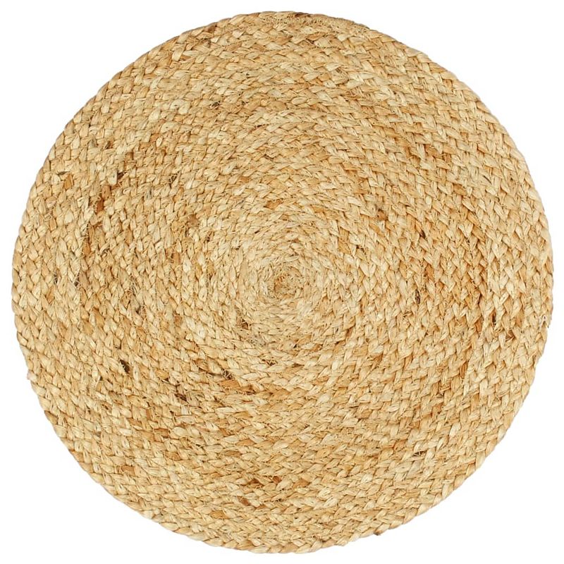 Foto van The living store jute placemats - 38 cm - handgemaakt