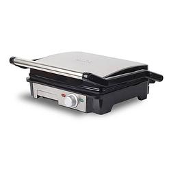 Foto van Sogo - grote contactgrill - instelbare temperatuur - 2000 watt - zwart/rvs - 180° open grill