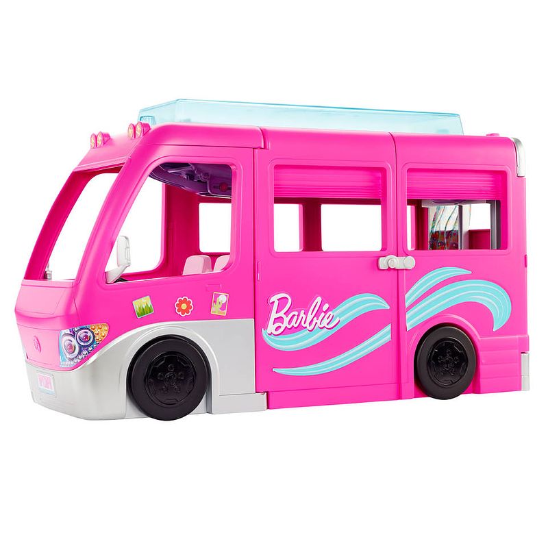 Foto van Barbie droomcamper met zwembad en accessoires