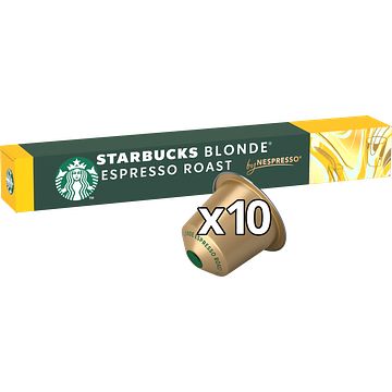 Foto van Starbucks nespresso blonde espresso roast 10 stuks bij jumbo