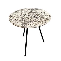 Foto van Benoa los angelas brass glass sidetable 37 cm