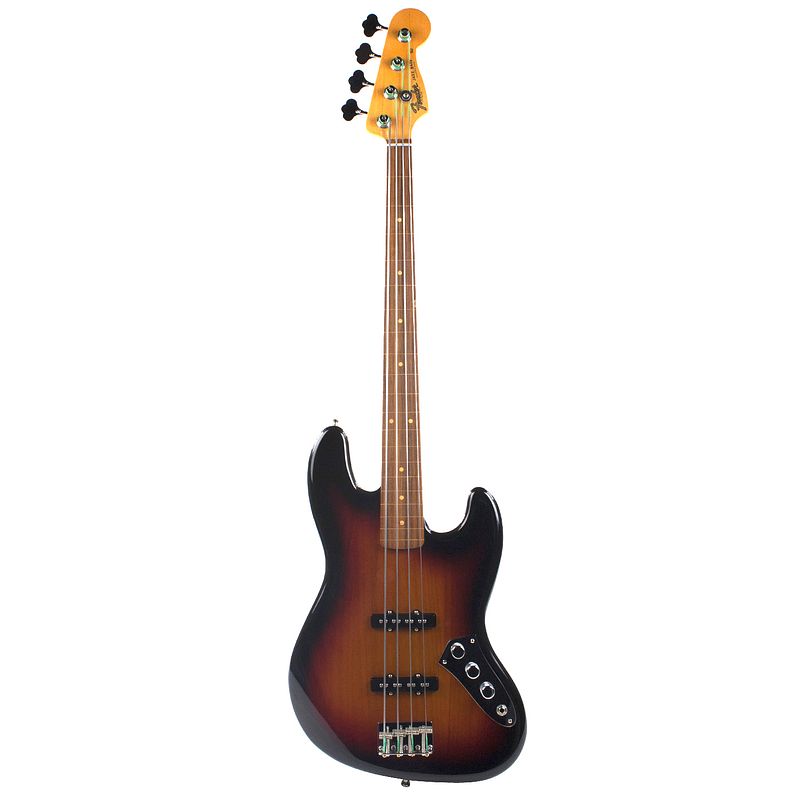 Foto van Fender jaco pastorius jazz bass fretless 3-color sunburst