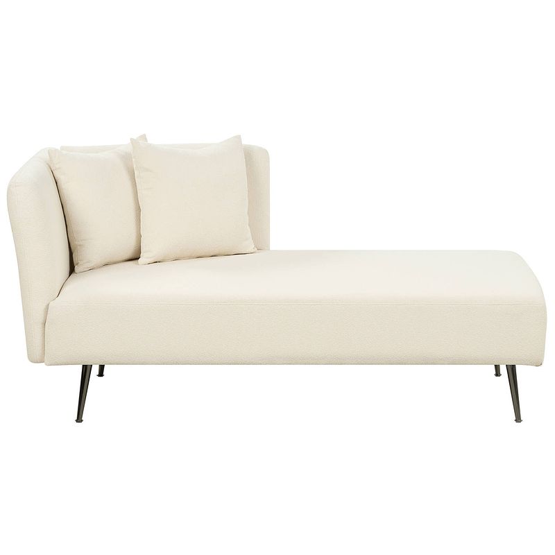 Foto van Beliani riom - chaise longue-wit-bouclé