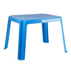 Foto van Kunststof kindertafel blauw 55 x 66 x 43 cm - bijzettafels