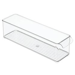 Foto van Idesign - koelkast organizer, 9.9 x 9.9 x 37.1 cm, kunststof, transparant - idesign fridge binz