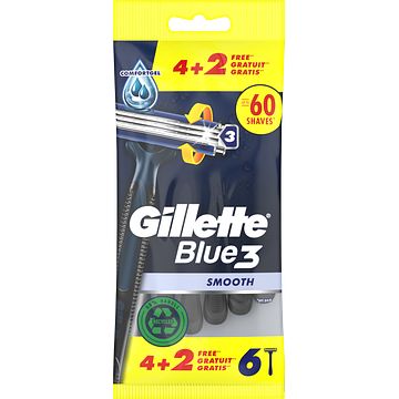 Foto van Gillette blue 3 smooth wegwerpmesjes x6 bij jumbo
