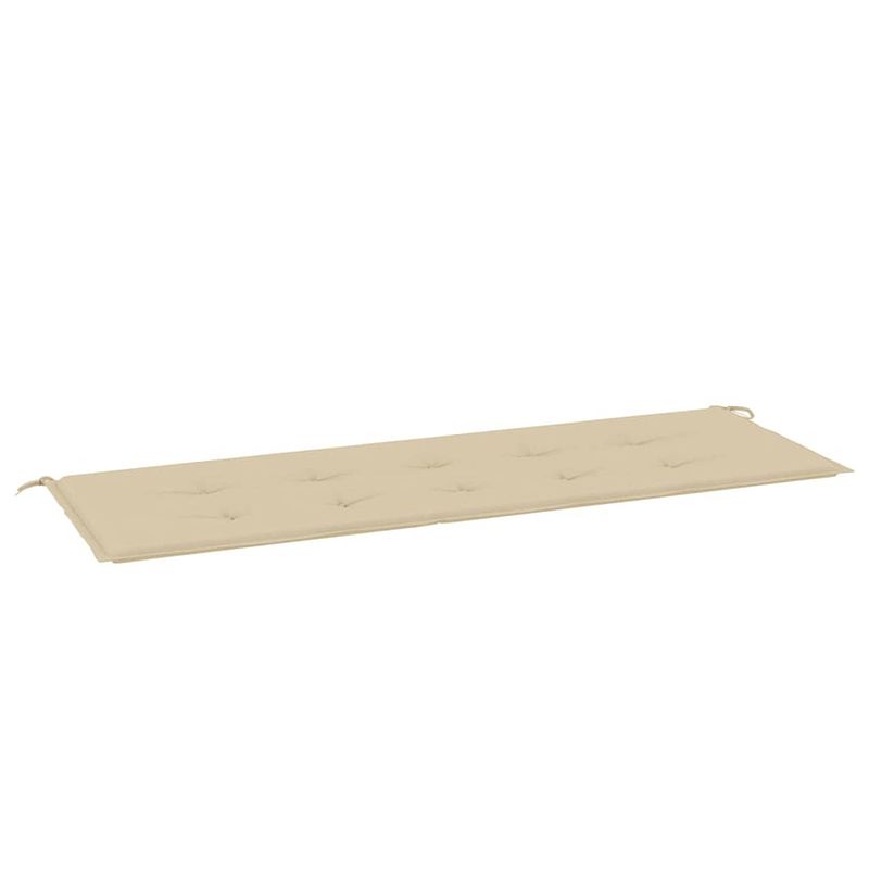 Foto van Vidaxl tuinbankkussen 150x50x3 cm oxford stof beige