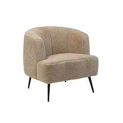 Foto van Bronx71 teddy fauteuil billy taupe/beige.