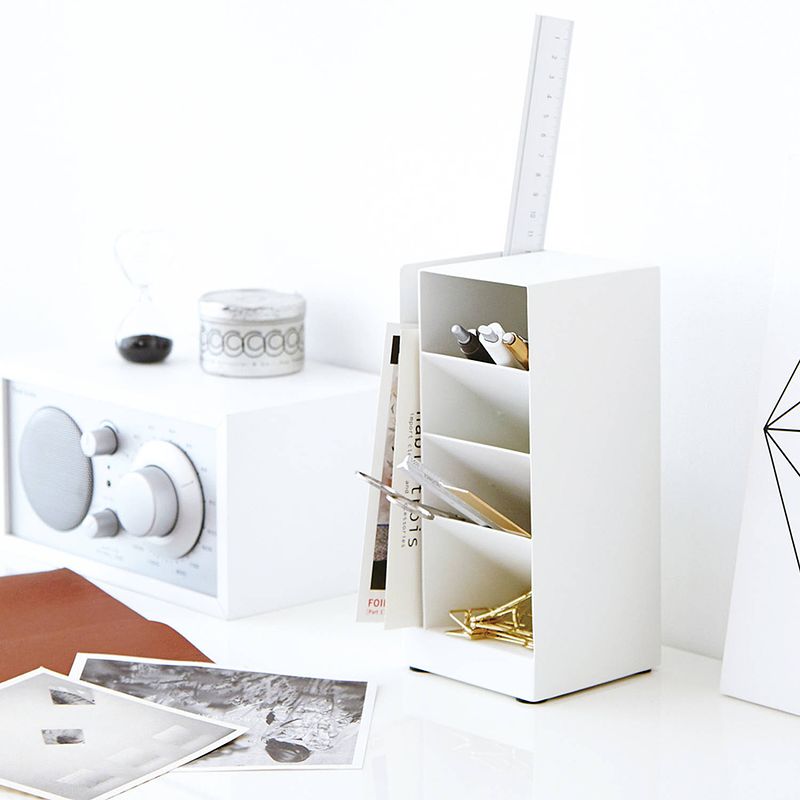 Foto van Yamazaki pen stand - tower - white