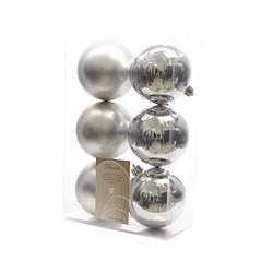 Foto van 12-delige kerstballen set zilver - kerstbal