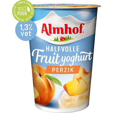 Foto van Almhof halfvolle fruityoghurt perzik 500g bij jumbo