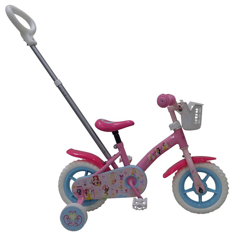 Foto van Disney meisjesfiets princess 10 inch 18 cm meisjes doortrapper roze