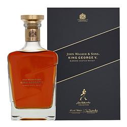 Foto van Johnnie walker blue label 'sking george v's 70cl whisky + giftbox