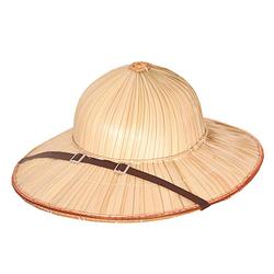 Foto van Tropenhelm - safari helmhoed - bamboe - volwassenen - verkleed hoeden - verkleedhoofddeksels