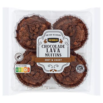 Foto van Jumbo chocolade lava muffins 180g