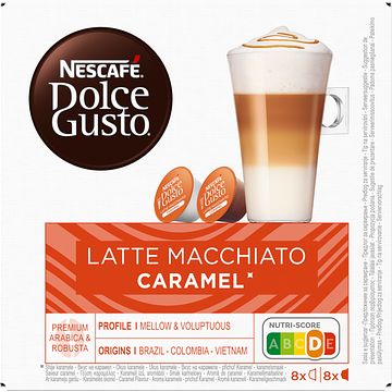 Foto van Nescafe dolce gusto caramel latte macchiato capsules 16 koffiecups bij jumbo