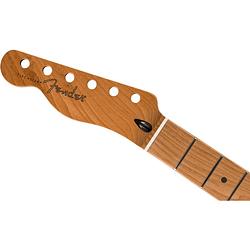 Foto van Fender satin roasted maple telecaster lh neck maple fretboard losse hals voor linkshandige elektrische gitaar