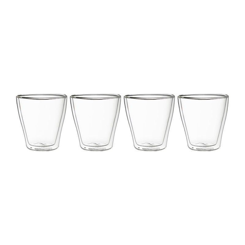 Foto van Dubbelwandige glazen - 4 x 250 ml