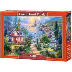 Foto van Castorland puzzel coastal living 68 cm karton 1500 stukjes