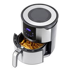 Foto van Just perfecto airfryer nadia 4.5l - 1400w - met touchscreen & led display - rvs