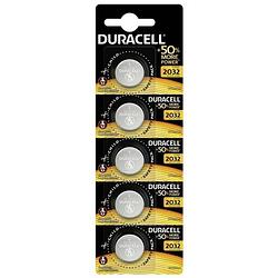 Foto van Plaat van 5 duracell cr2032 dl2032 ecr2032 5bl hsdc mini lithium batterij