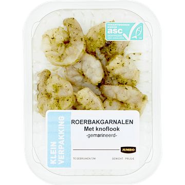 Foto van Jumbo roerbakgarnalen met knoflook 90g