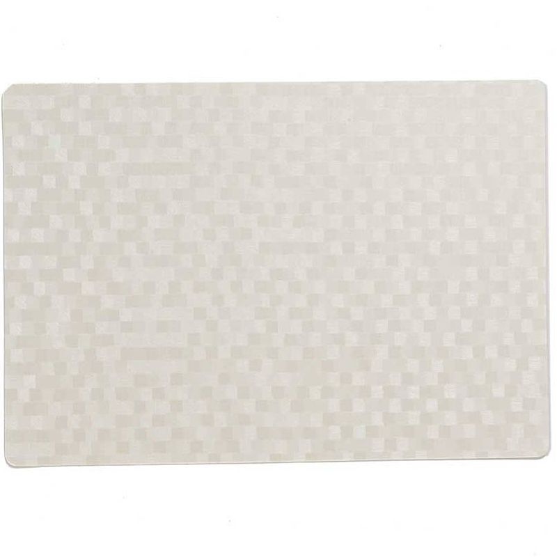 Foto van Stevige luxe tafel placemats stones wit 30 x 43 cm - placemats