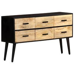 Foto van Vidaxl dressoir 110x33x64 cm massief mangohout