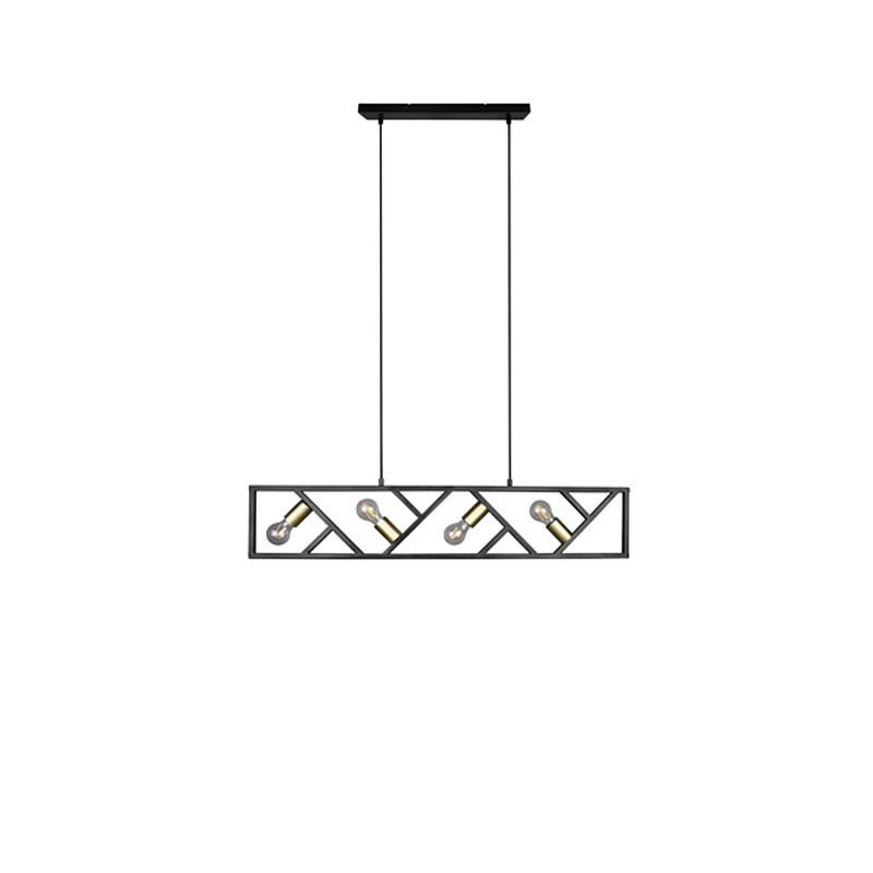 Foto van Industriële hanglamp bela - metaal - zwart