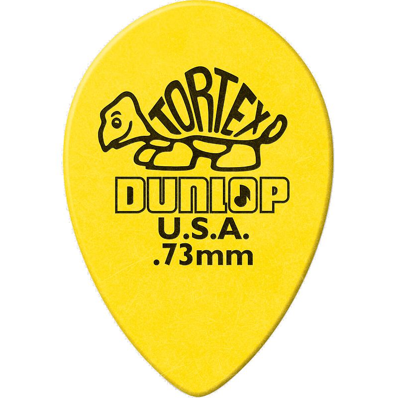 Foto van Dunlop 423r073 tortex small teardrop 0.73 mm (set van 36)