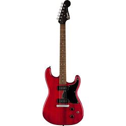 Foto van Squier paranormal strat-o-sonic il crimson red transparant elektrische gitaar