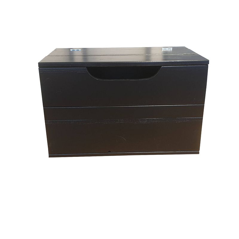 Foto van Wood4you - speelgoedkist kick zwart 80lx50hx50d cm